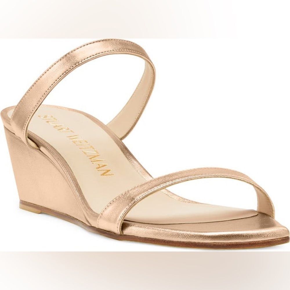 Stuart Weitzman Aleena Wedge Slide Sandal size 9 NWOT